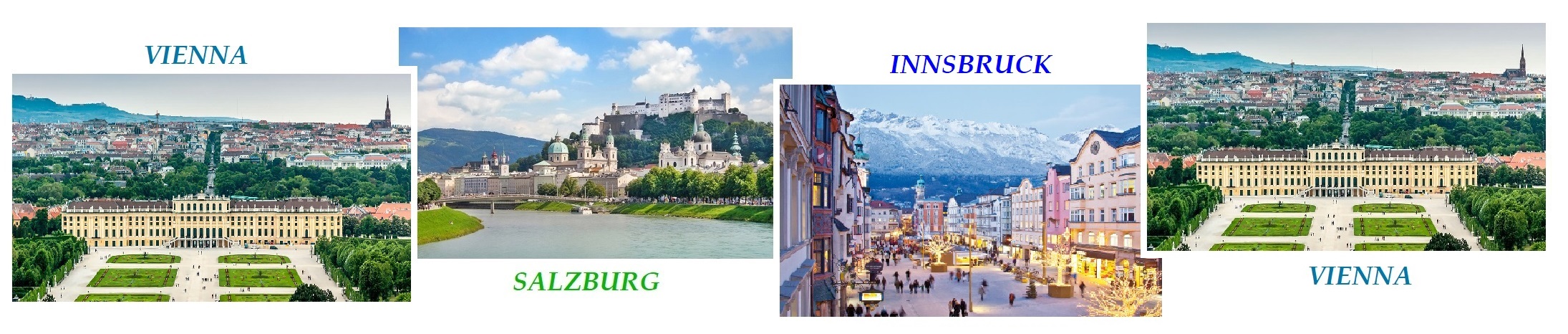 Vienna-Salzburg-Innsbruck-Vienna